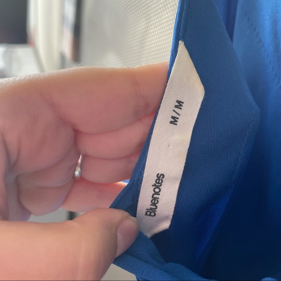 Blue tie-back romper - Picture 3 of 3